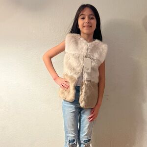 NWT Mayoral Faux Fur Vest